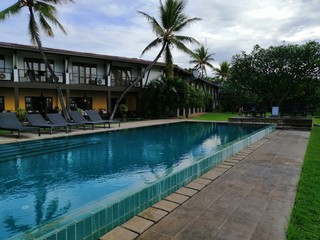 swimming pool in hotel