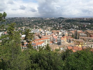 Fototapeta na wymiar Campobasso – Panorama da Largo San Giovanni Battista