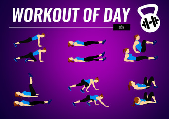 Workout of day - fitness motivation