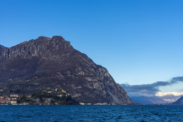 Naklejka premium Town of Lecco, Italy in December time