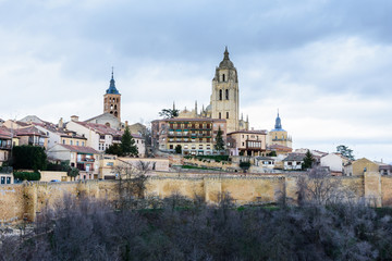 Views of the city from the Alcazar of Segovia