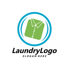Laundry Logo Template Design Vector, Cleaning Service Logo Concept, Emblem, Concept Design, Creative Symbol, Icon