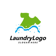 Laundry Logo Template Design Vector, Cleaning Service Logo Concept, Emblem, Concept Design, Creative Symbol, Icon