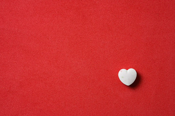 Heart shaped candy