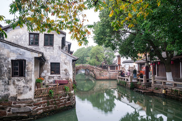 Obraz premium Scenery of Zhouzhuang Ancient Town, Suzhou, China
