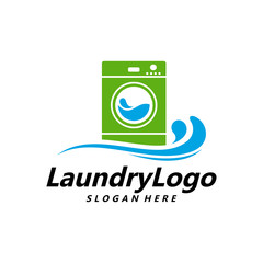 Laundry Logo Template Design Vector, Cleaning Service Logo Concept, Emblem, Concept Design, Creative Symbol, Icon