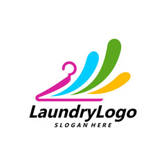 Laundry Logo Template Design Vector, Cleaning Service Logo Concept, Emblem, Concept Design, Creative Symbol, Icon
