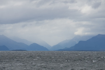 Mountains in the horizon