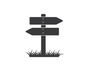 wood sign  icon vector illustration