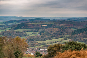Fototapeta na wymiar North Hill, panorama jesienia
