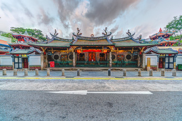 HDR image of Thian Hock Keng Temple in Singapore