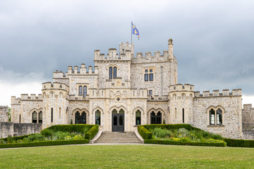 La façade du Château d'Hardelot à Condette (Pas-de-Calais)