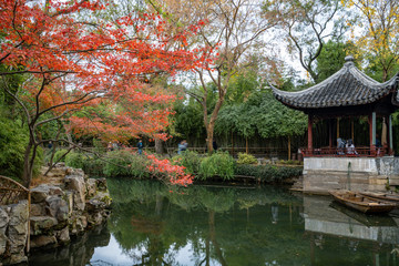 Fototapeta na wymiar Suzhou Gardens，Humble Administrator's Garden in Suzhou，china