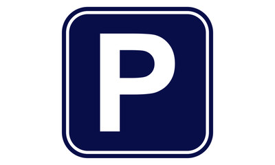 Parking sign. Parking icon.