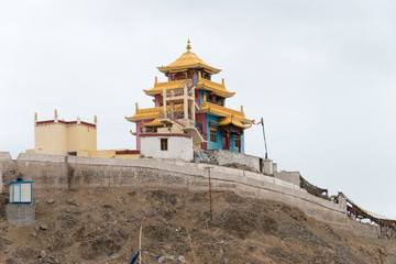 Ladakh, India - Jun 25 2019 - Zangdok Palri Monastery in Choglamsar, Ladakh, Jammu and Kashmir,...