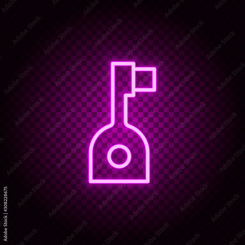 Poster electro, toothbrush vector icon. retro style neon vector icon. vector icon on transparency backgroun