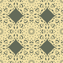 Vintage Art Deco Seamless Pattern. Retro vintage style background. Luxury traditional ornamental design.  For interior design, printing, web and textile design.