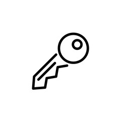 key, lock icon vector illustration  logo template 