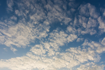 blue sky with white clouds