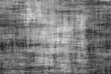 Texture of black and white lines, scratches, dots, noise, grain.