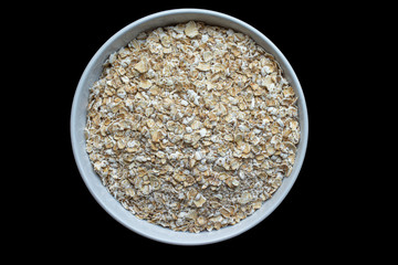 small white dish full of Scottish Oats