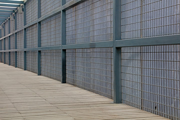 Steel fence passage