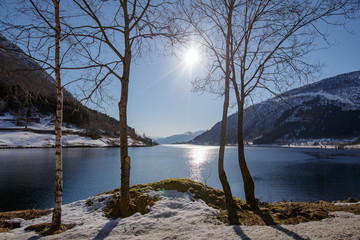 lake in winter