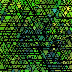 abstract vector stained-glass mosaic background