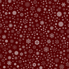 vector winter snow christmas seamless pattern