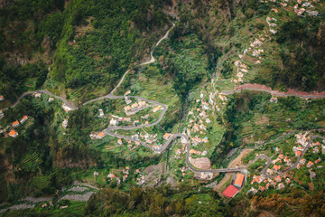 A road in Curral das Freiras in Madeira