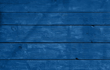 Blue weathered painted wooden planks background