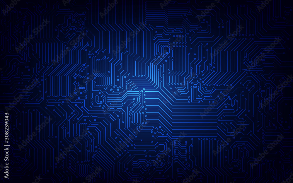 Poster computer circuit board. abstract technological background.