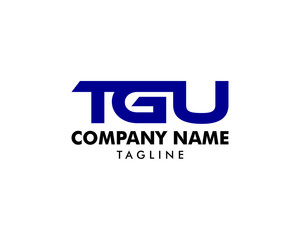 Initial Letter TGU Logo Template Design