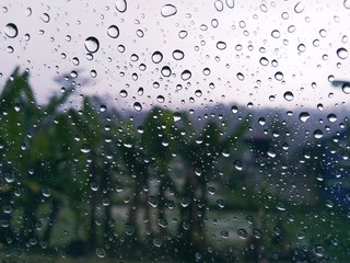 rain drops on window