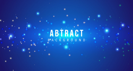 Blue particle awesome background