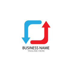 ARROW ILUSTRATION LOGO VECTOR TEMPLATE