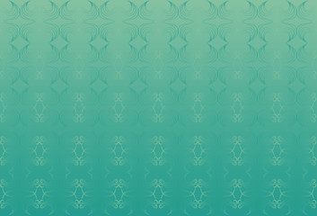 Fototapeta premium Turquoise background with blue elements.