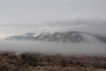 fog in the mountains