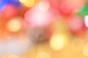 christmas light colorful red yellow green blue defocused bokeh light decorative background