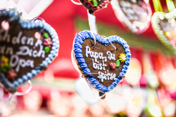 heart shaped cookies.  Gingerbread heart