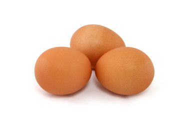 eggs isolated on white