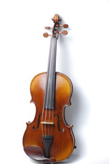 Fototapeta na wymiar violin isolated on a white background, copy space