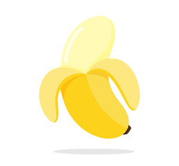 Banana Vector. Yellow peeled bananas Is a fruit for health.