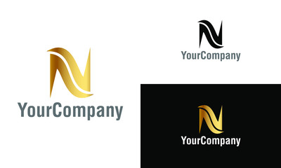 Letter N logo icon design template elements. Simple minimalist template graphic illustration. Creative vector emblem, for icon or design concept.