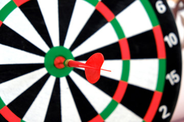 expressing success with dart arrows, success and dart board,