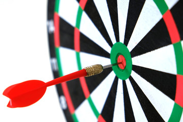 expressing success with dart arrows, success and dart board,