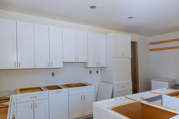 Installed in a new kitchen cabinet new home improvement kitchen