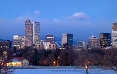 Denver Dawn in Winter