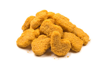 Nuggets isolated on a white background.