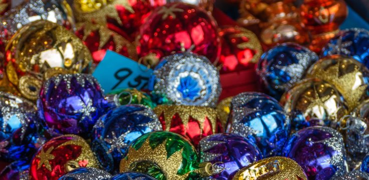Panorama Weihnachtsbaumkugeln